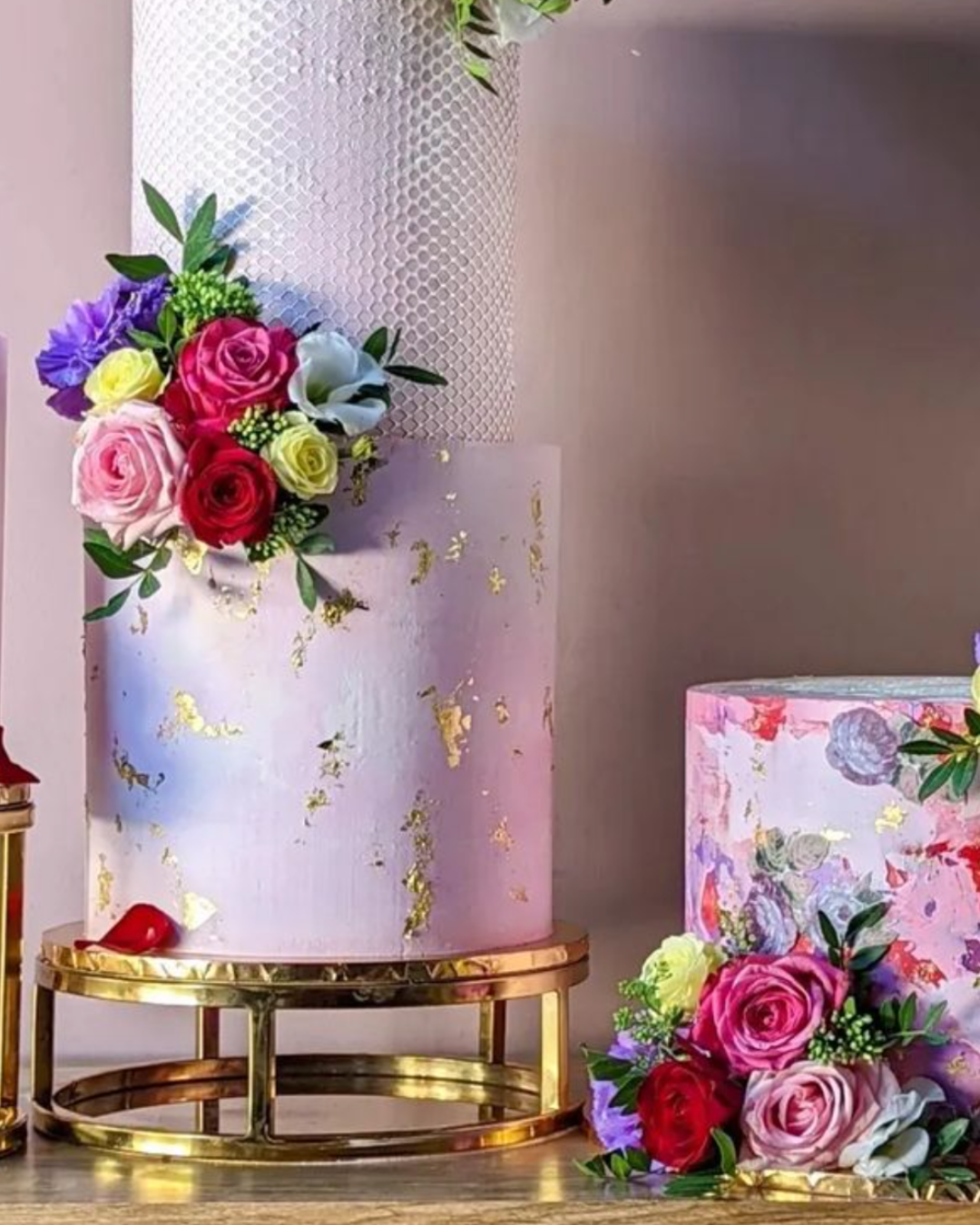 10" Round Metallic Cake Separator - Prop Options