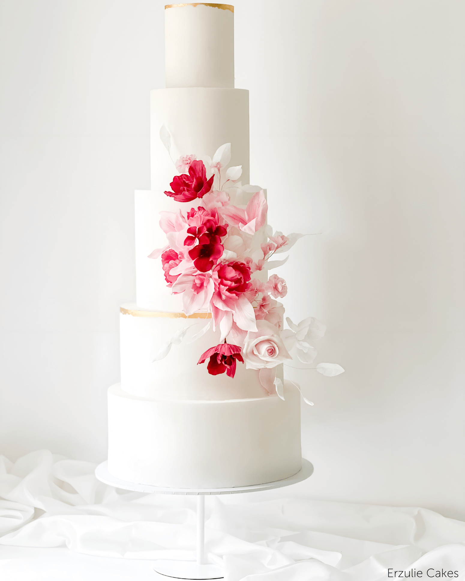 12" White Stiletto Cake Pedestal - Prop Options