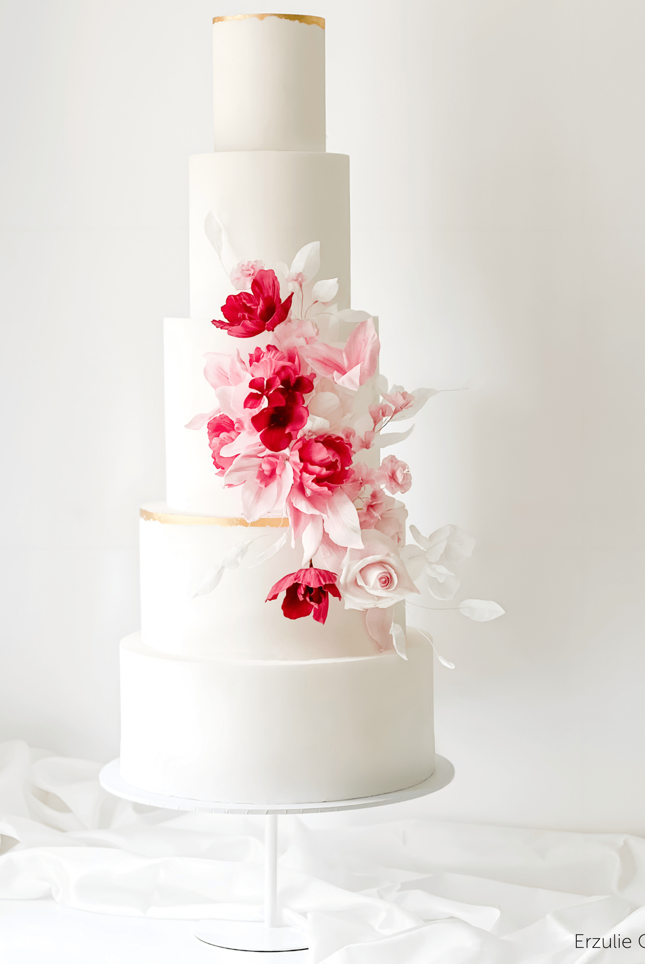 12" White Stiletto Cake Pedestal - Prop Options