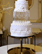 14” Round Metallic Plinth - Prop Options