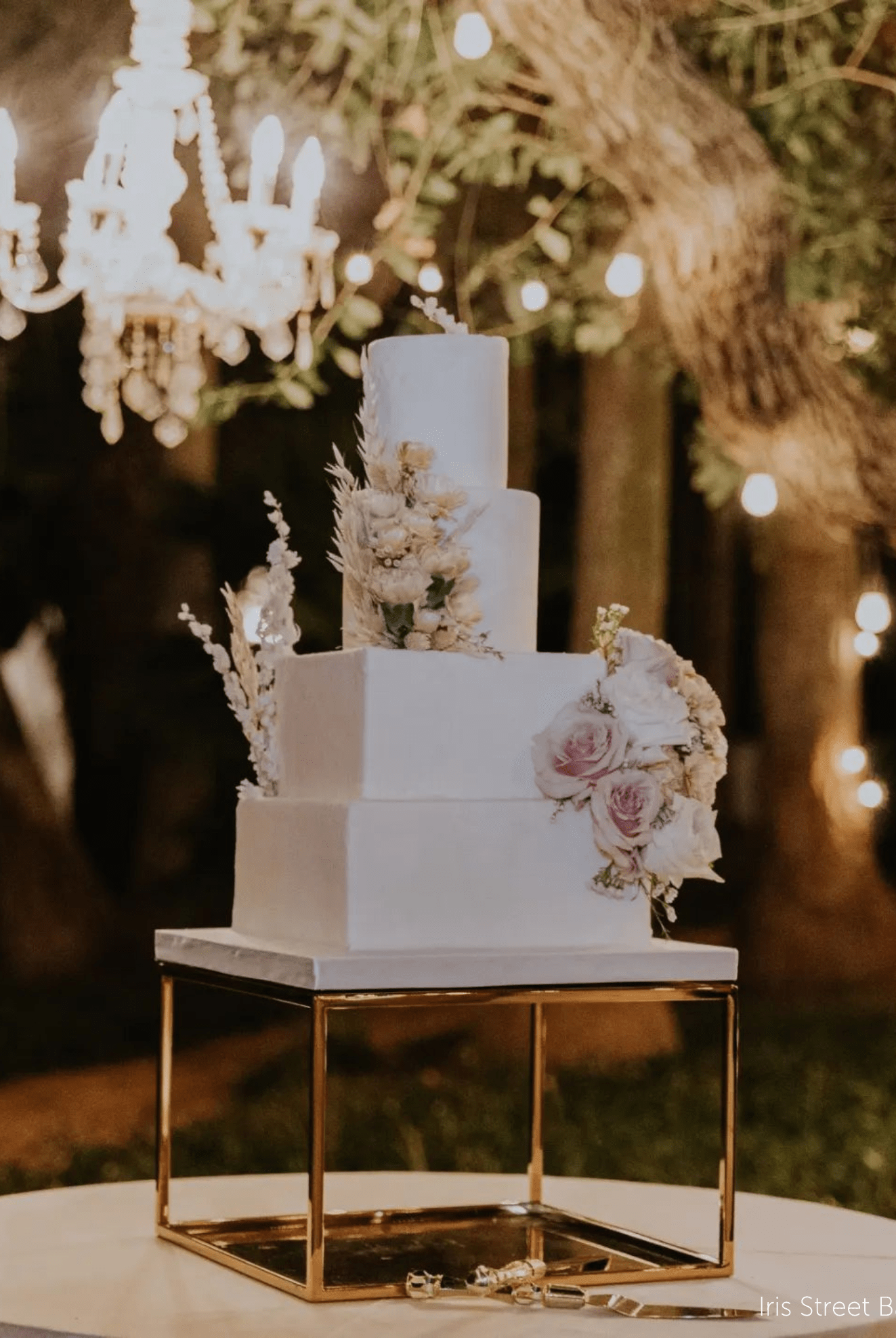 14" Square Metallic Plinth - Prop Options