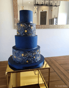 14" Square Metallic Plinth - Prop Options