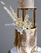 6" Round Metallic Cake Separator - Prop Options