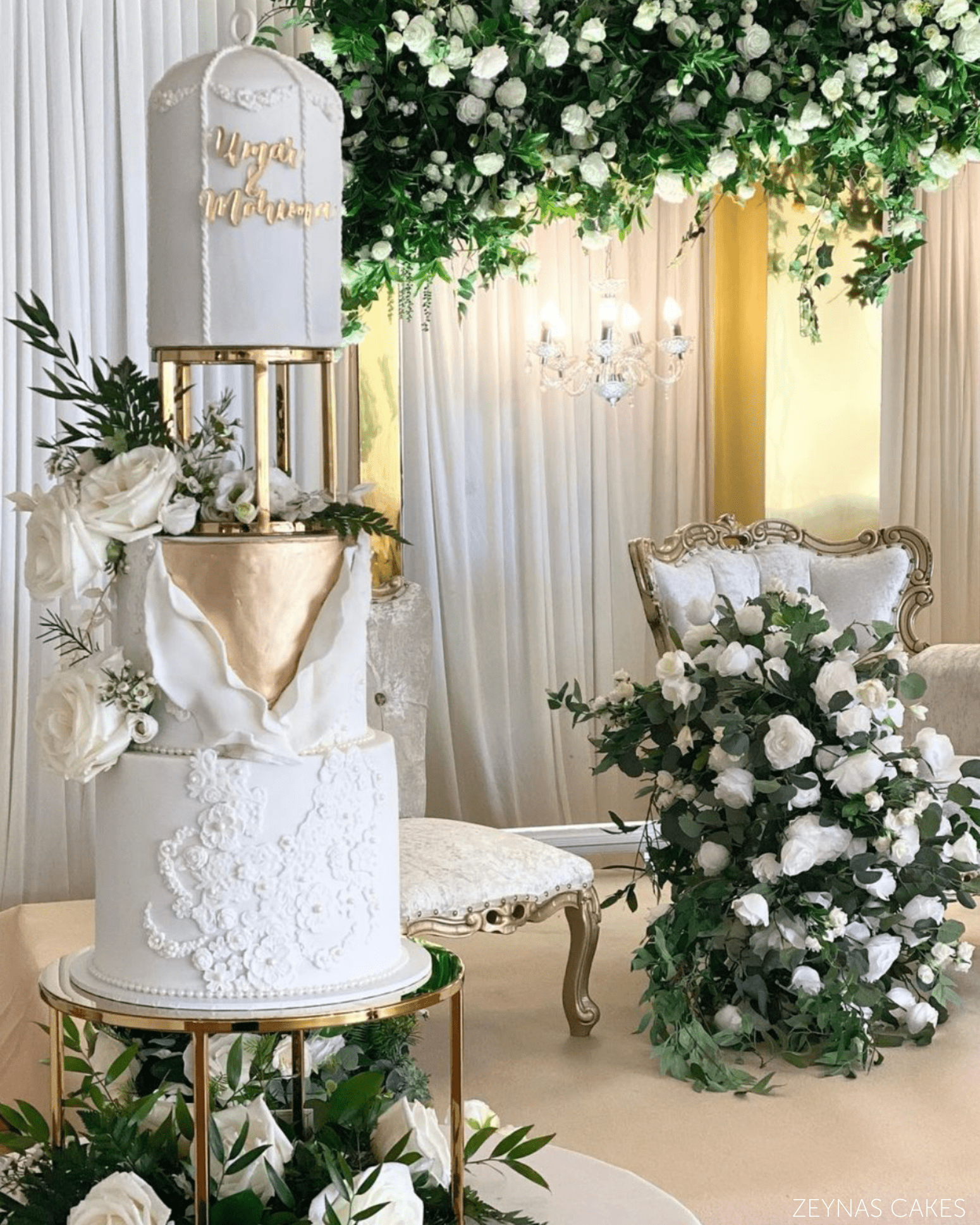 6" Round Metallic Cake Separator - Prop Options