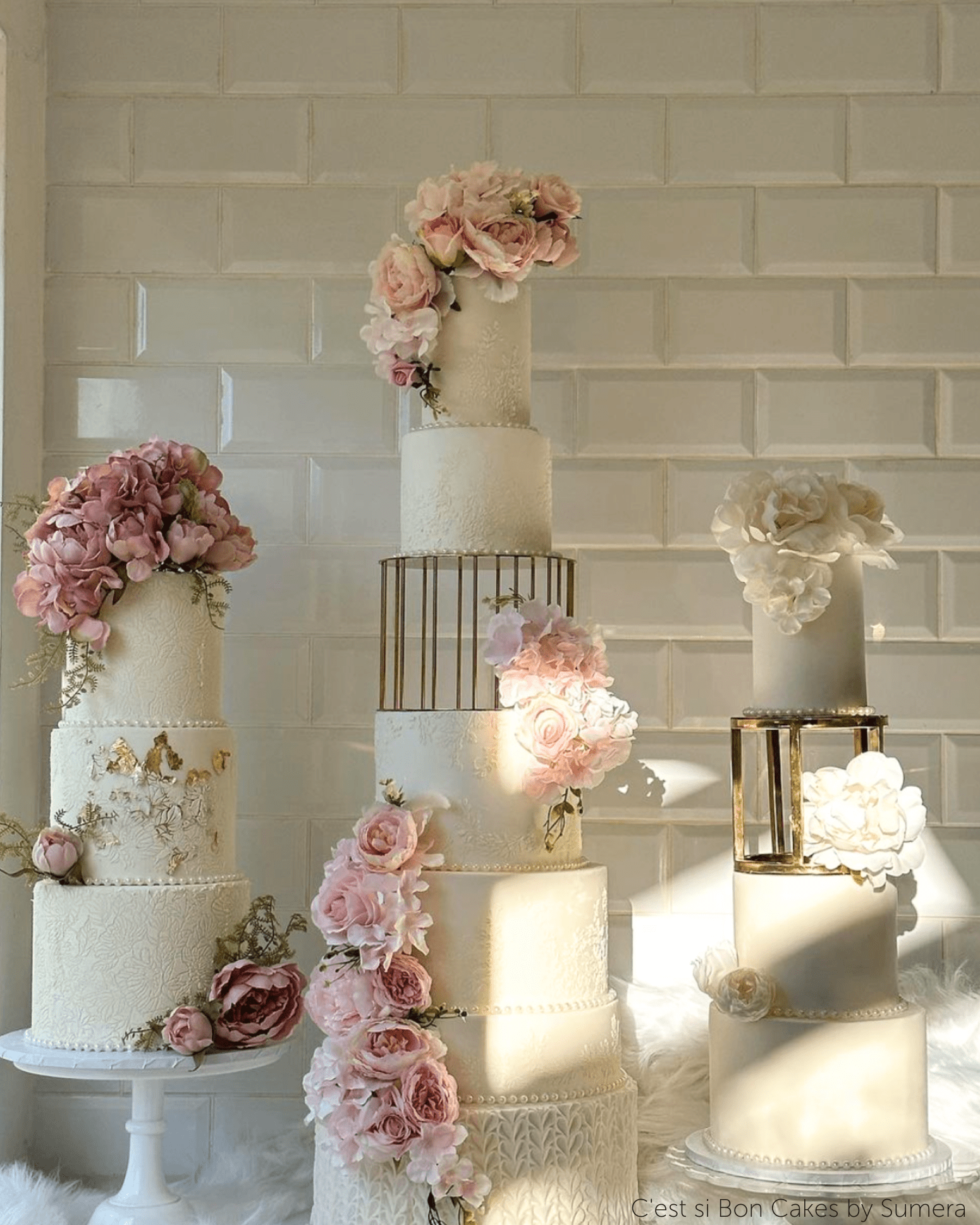 6" Round Metallic Cake Separator - Prop Options