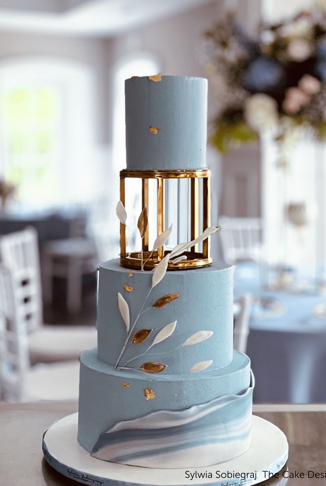 6" Round Metallic Cake Separator - Prop Options