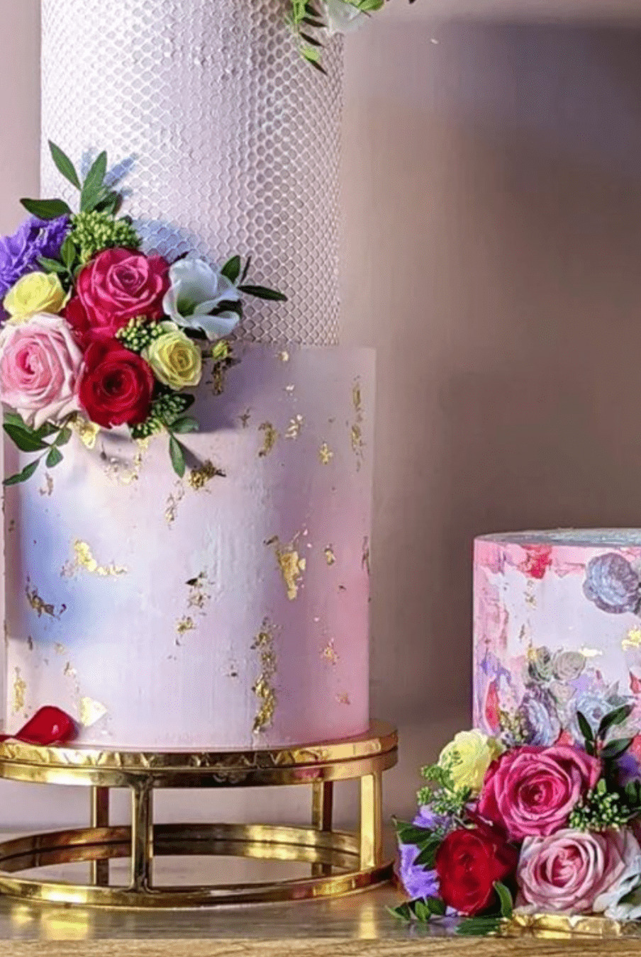 6" Round Metallic Cake Separator - Prop Options