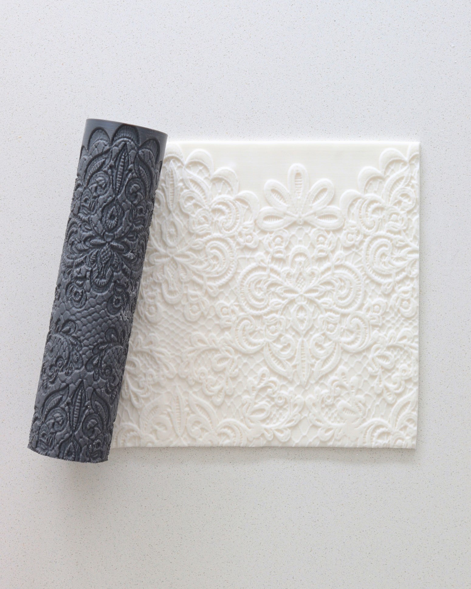 91 - Parisian Bloom - Prop Options × EKats Collection – Luxury Texture Rolling Pins