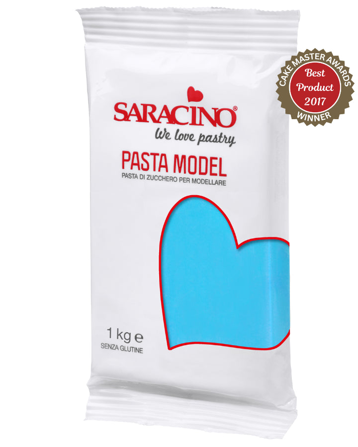 Light Blue Saracino Pasta Model - Modelling Paste 1kg for Cake Designers