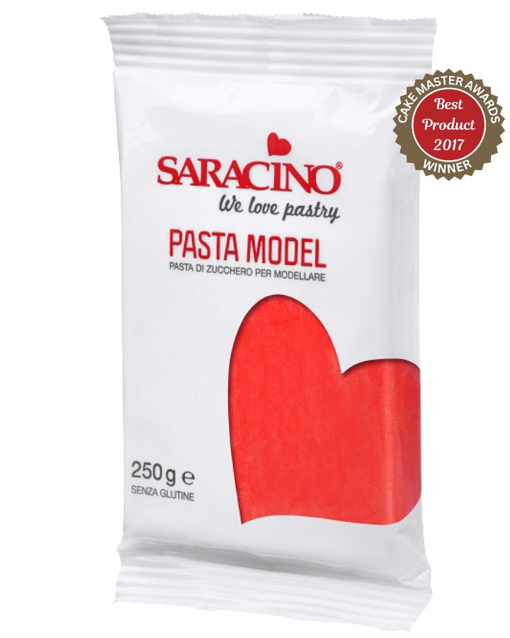 Red Saracino Pasta Model - Modelling Paste for 3D Cake Decorations 250g & 1kg