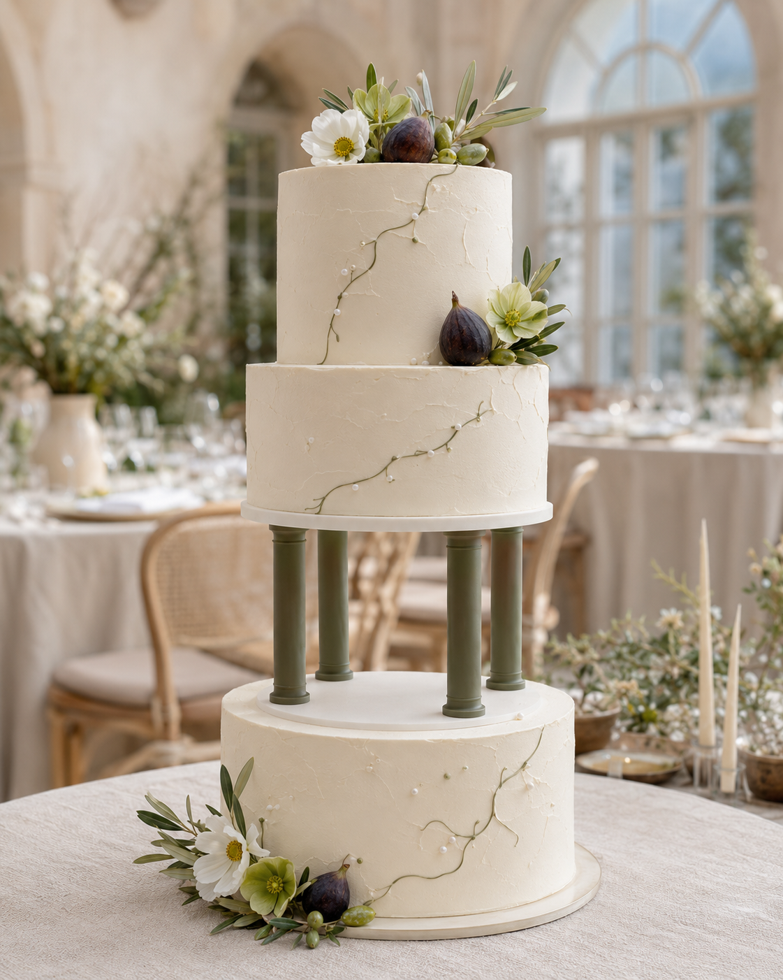 Smooth Column Tier Cake Separator - Prop Options
