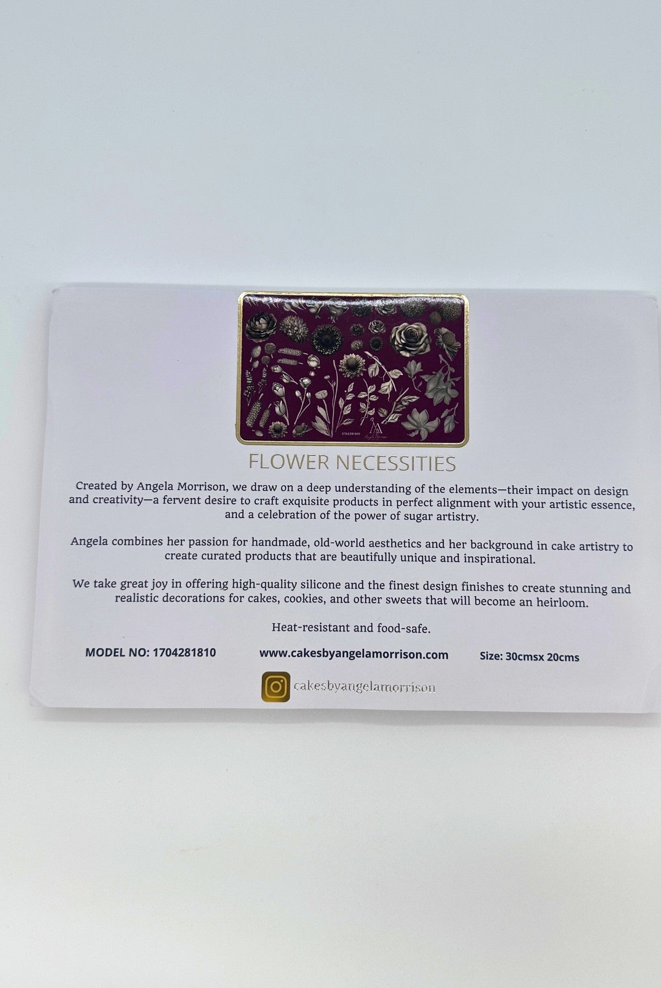 Angela Morrison Silicone Moulds – Lace & Floral Collection - Prop Options