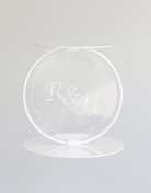 Bespoke Personalised Acrylic Insert for Hoop tier spacer - Prop Options