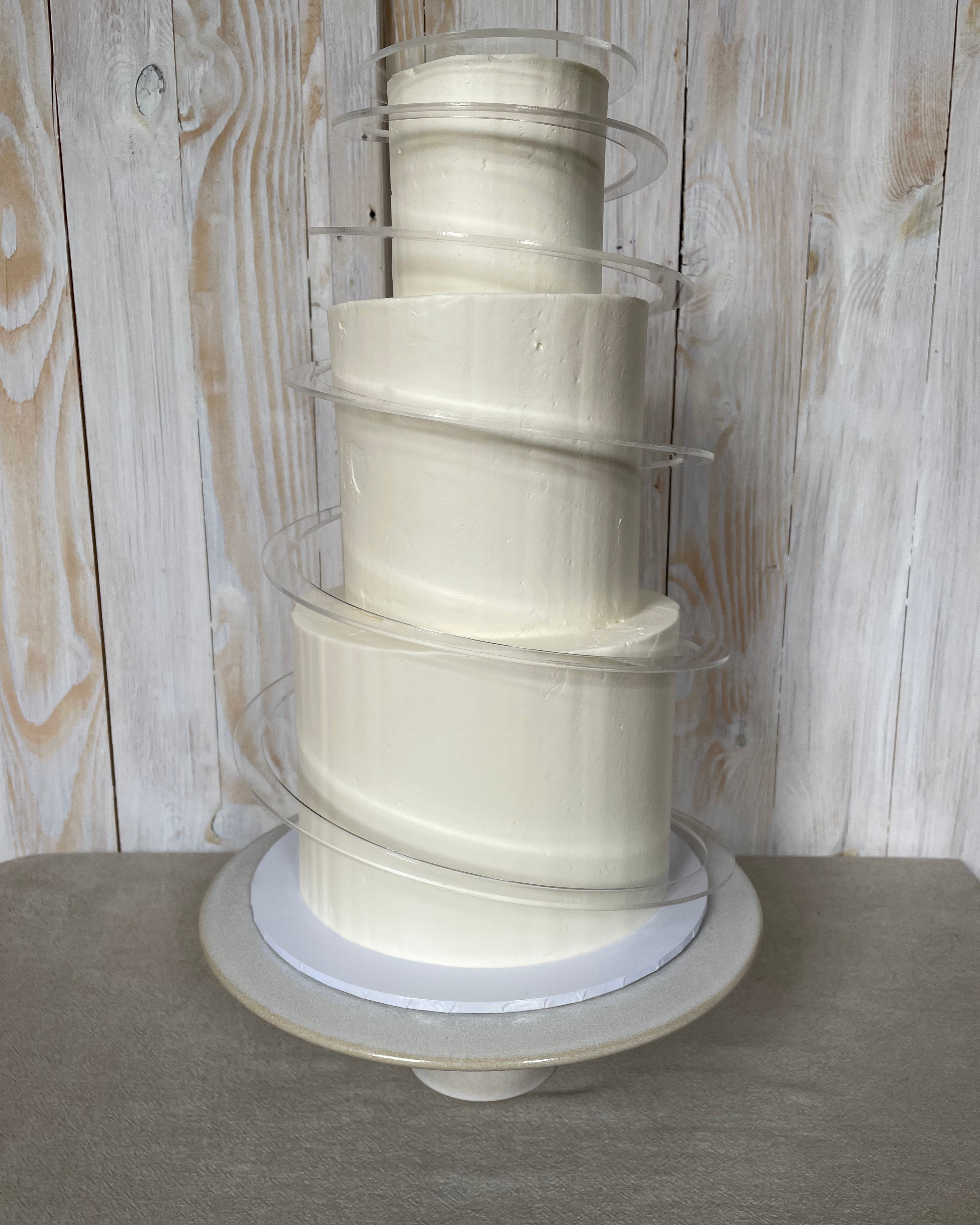 Cake Spiral™ - Acrylic Wrap for Tiered Cakes - Prop Options