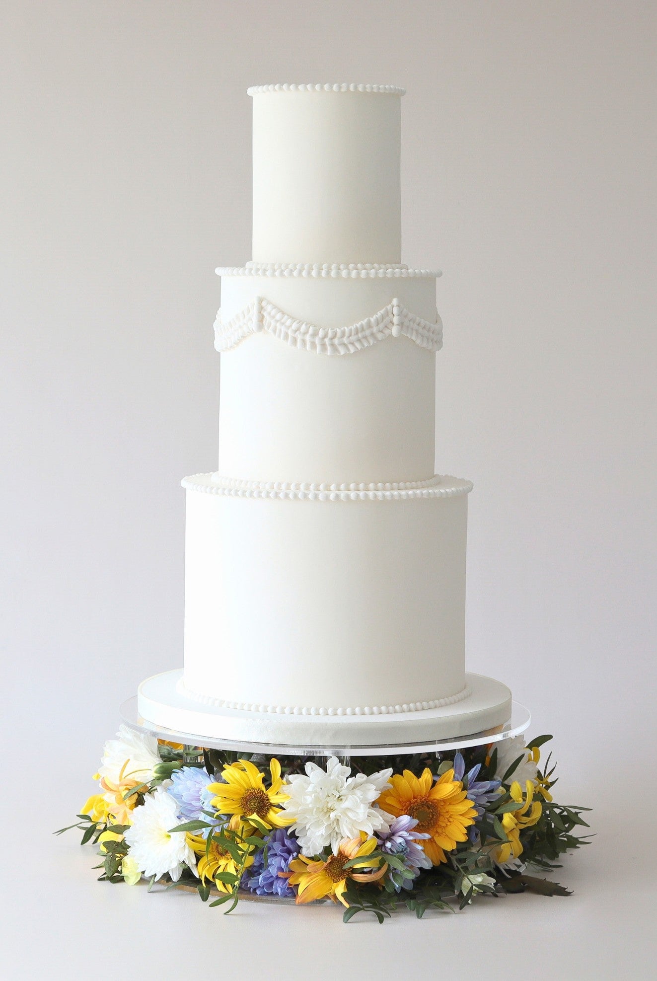 Clear Acrylic Flower Display Cake Stand - Prop Options