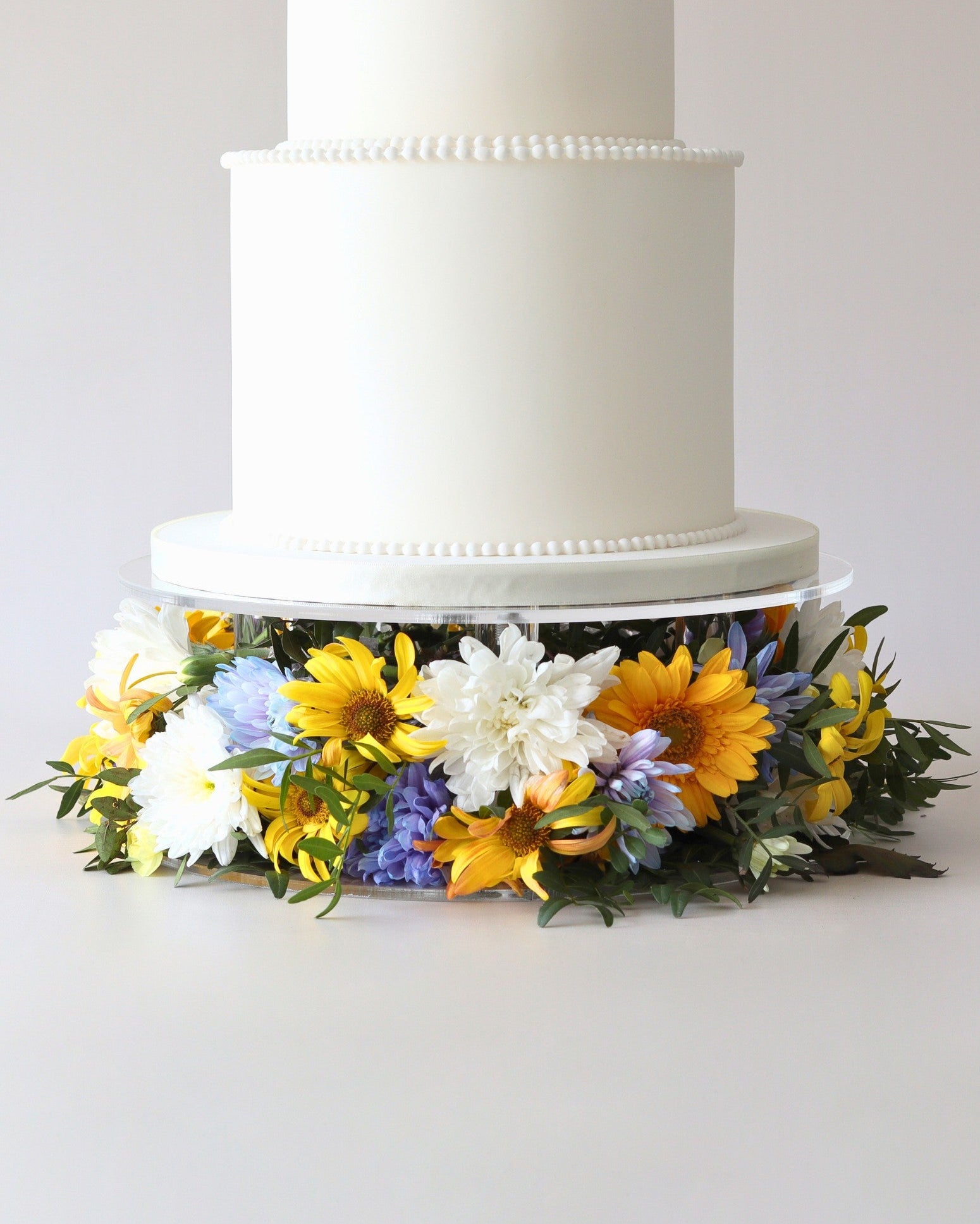Clear Acrylic Flower Display Cake Stand - Prop Options