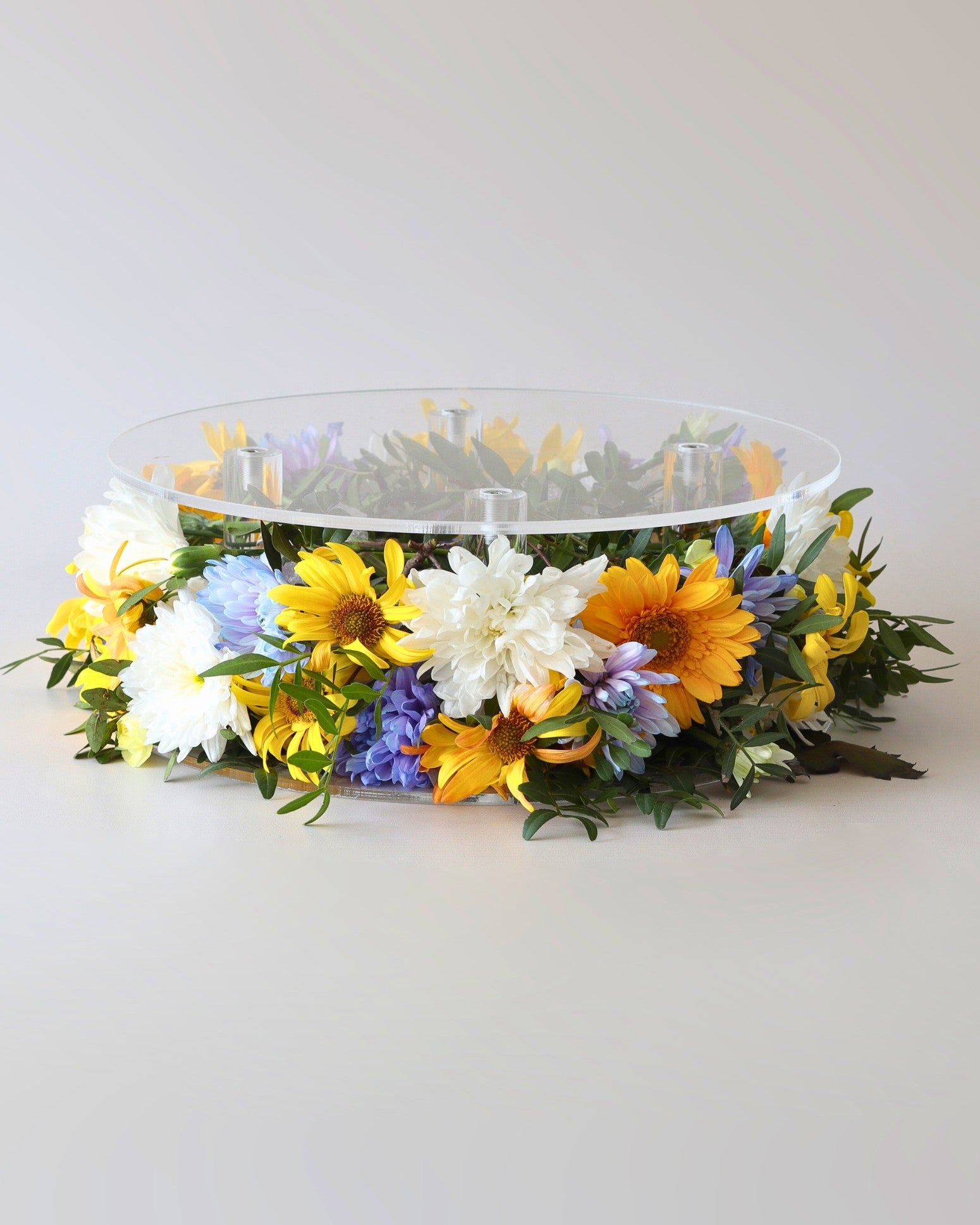 Clear Acrylic Flower Display Cake Stand - Prop Options