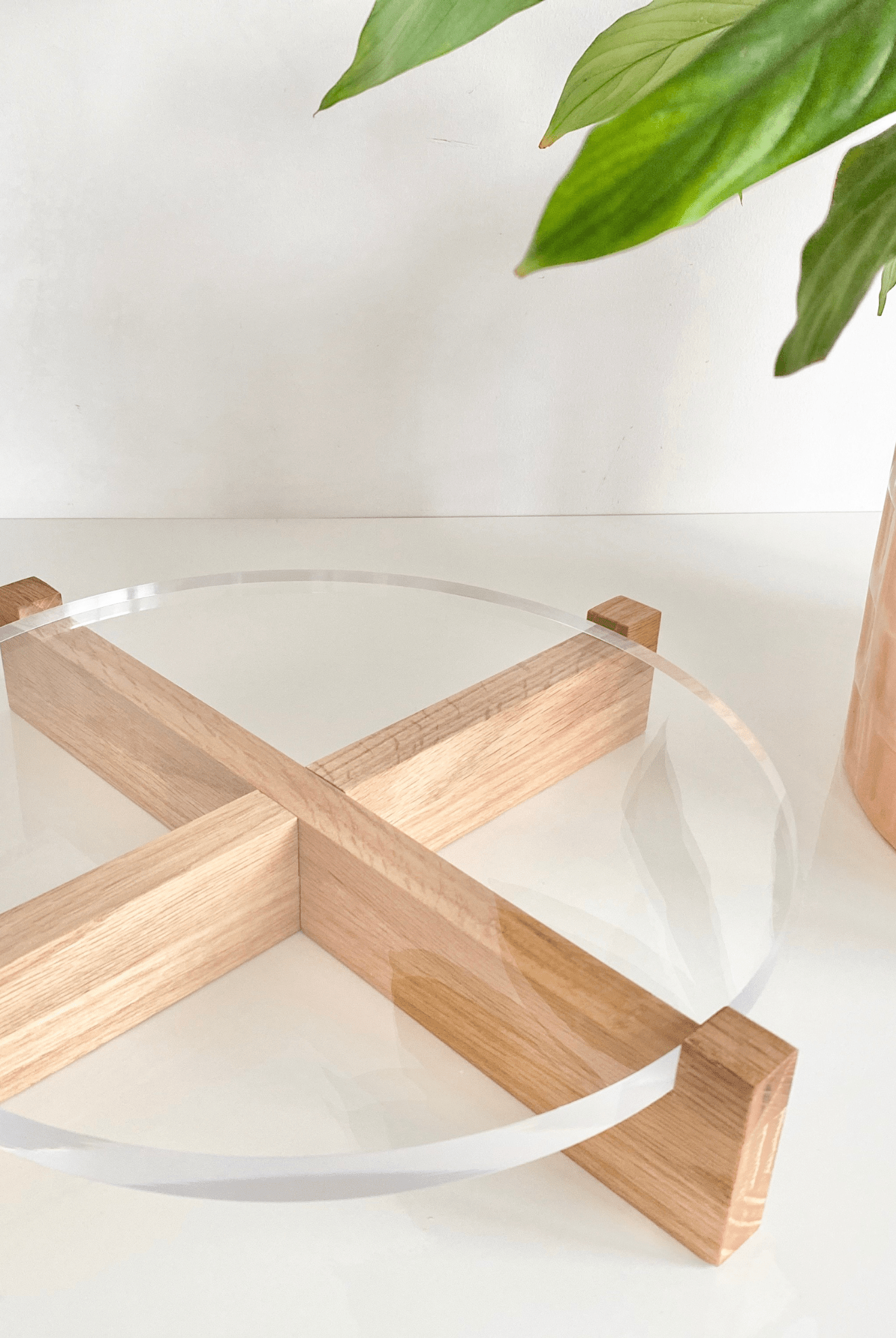 Hand crafted solid oak cake stand - Prop Options