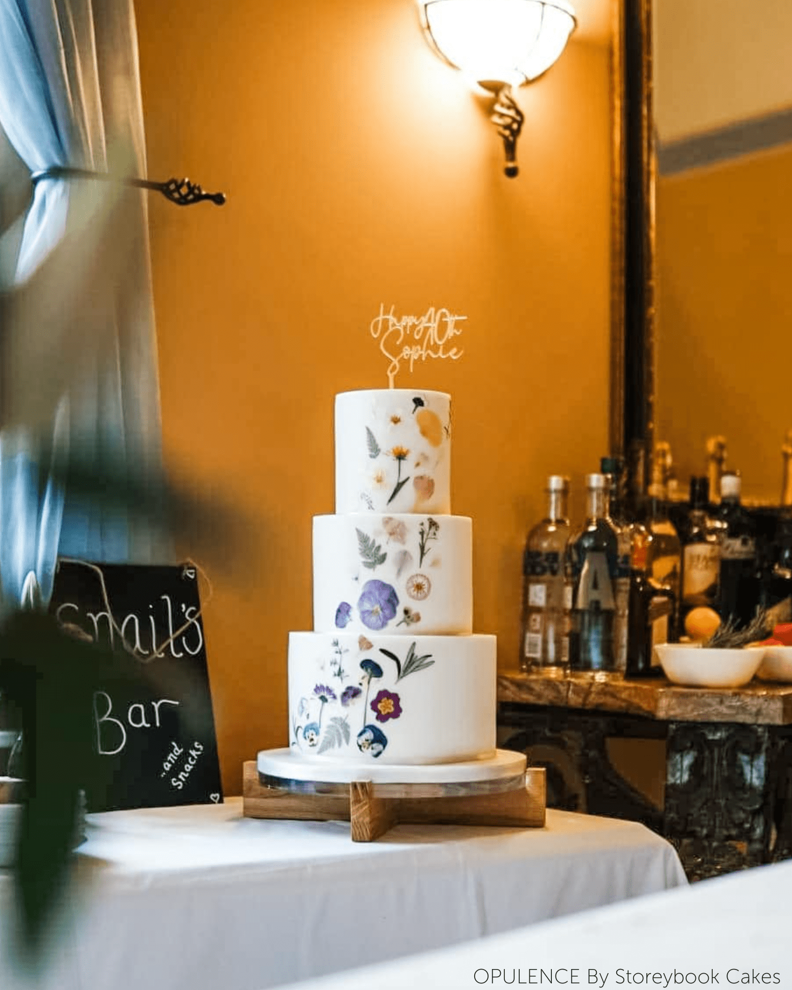 Hand crafted solid oak cake stand - Prop Options