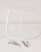 PropBundle - Round Floating Side Bar PropSecure® Cake Separator, Pins & Cake Board - Prop Options