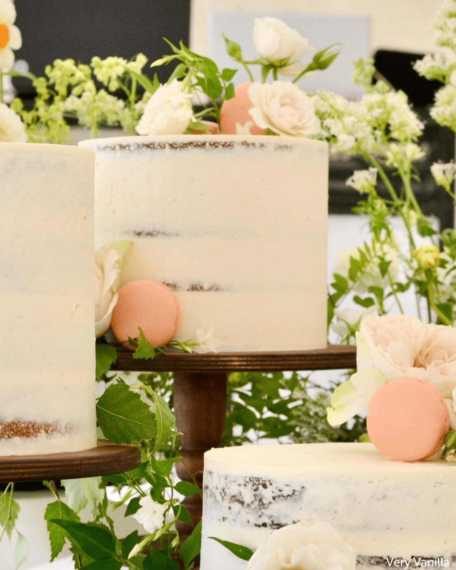 PropBundles - Trio of Original Scandinavian Birch Pedestal Cake Stands - Varied Diameters - Prop Options