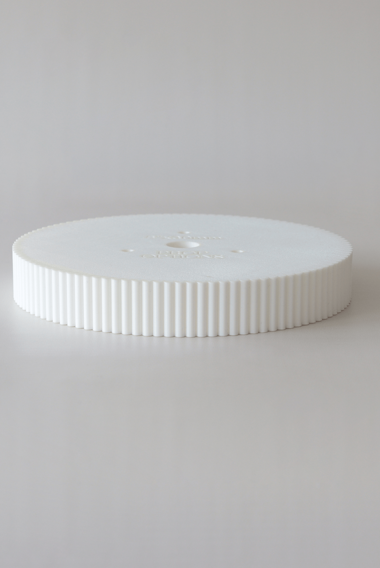 Round 30mm Reeded Cake Spacer - Prop Options