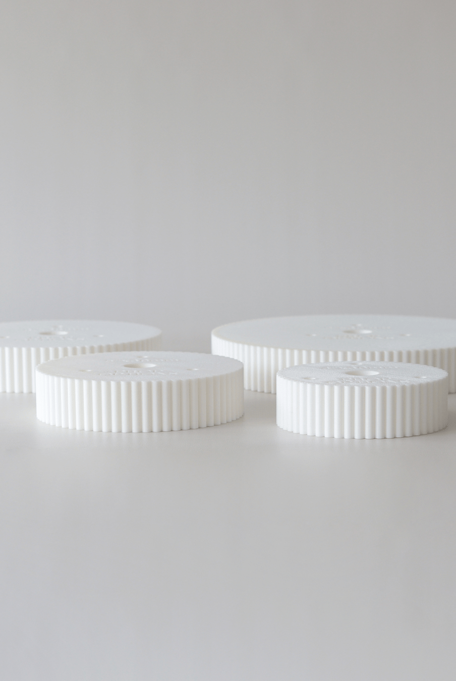 Round 30mm Reeded Cake Spacer - Prop Options