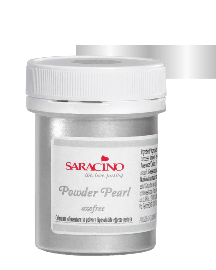 Edible Metallic Lustre Powder for Cake Decorating - Silver