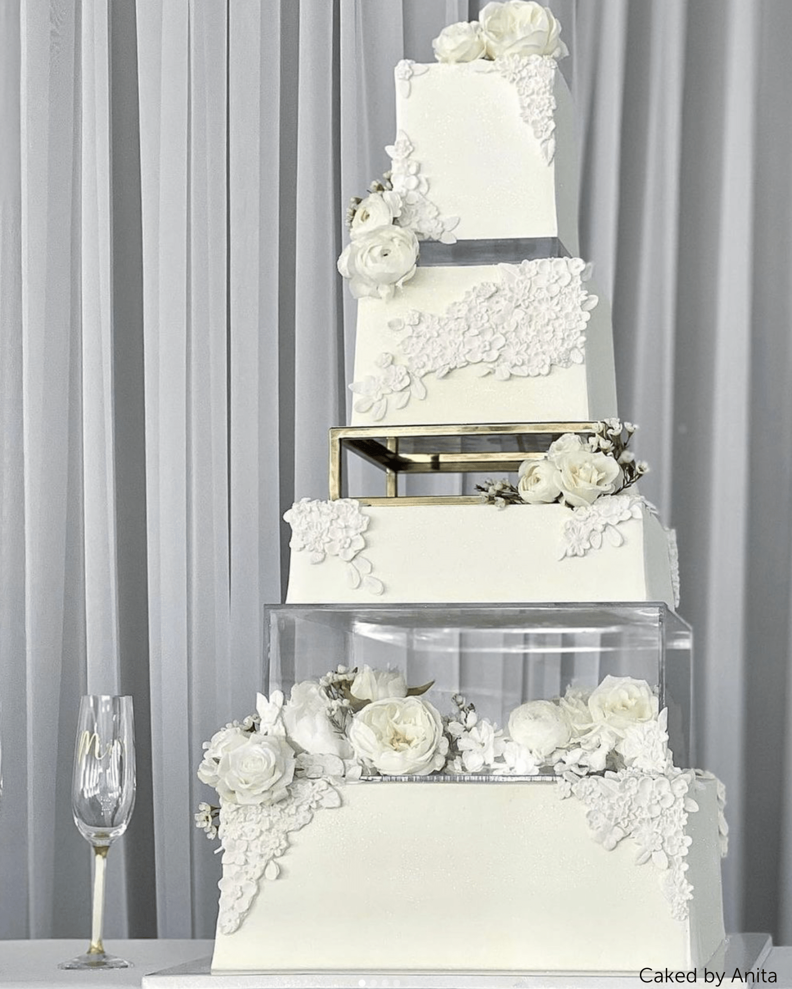 Square Acrylic Fillable Clear Tiers - Prop Options