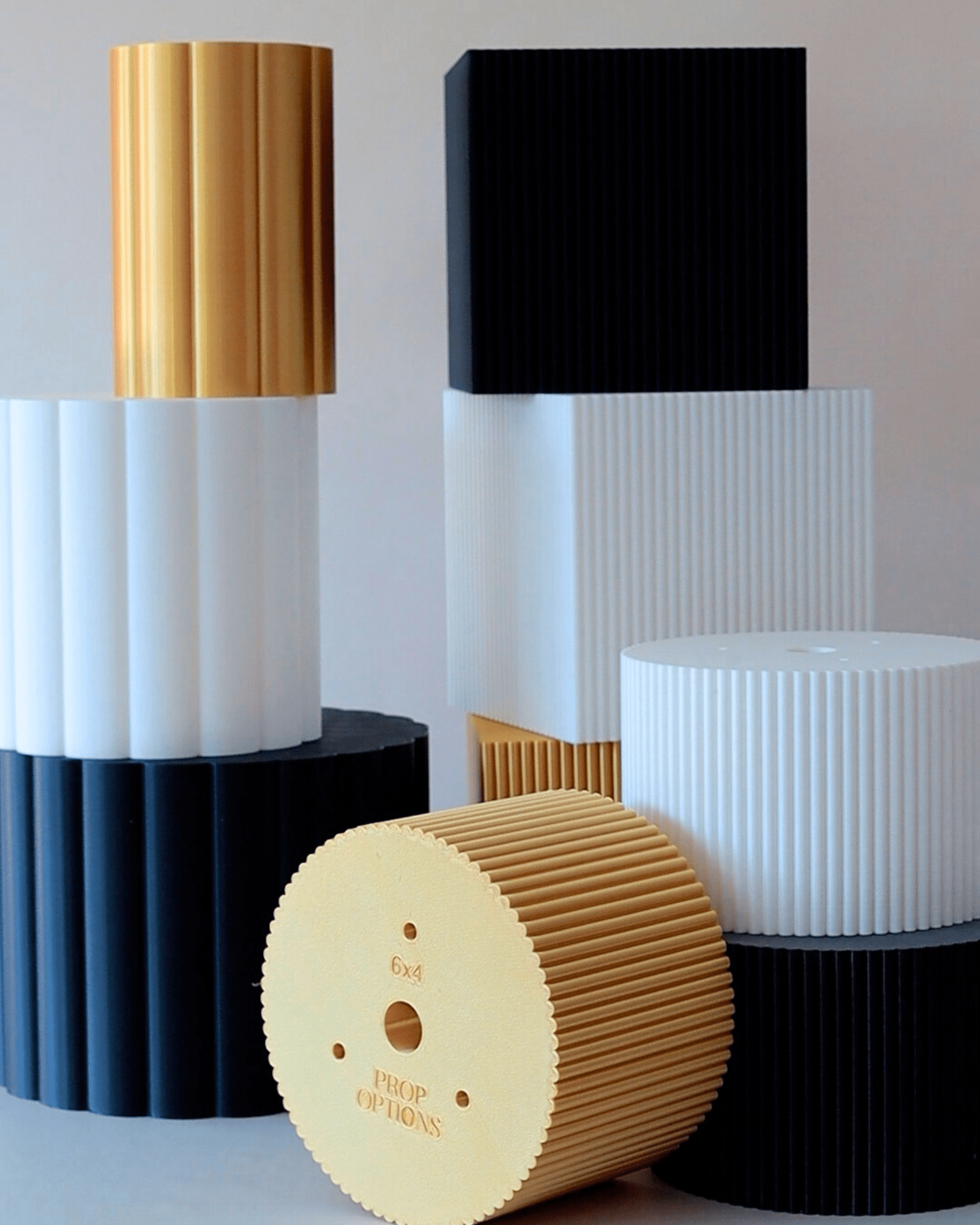 Square Reeded Cake Separator - Prop Options