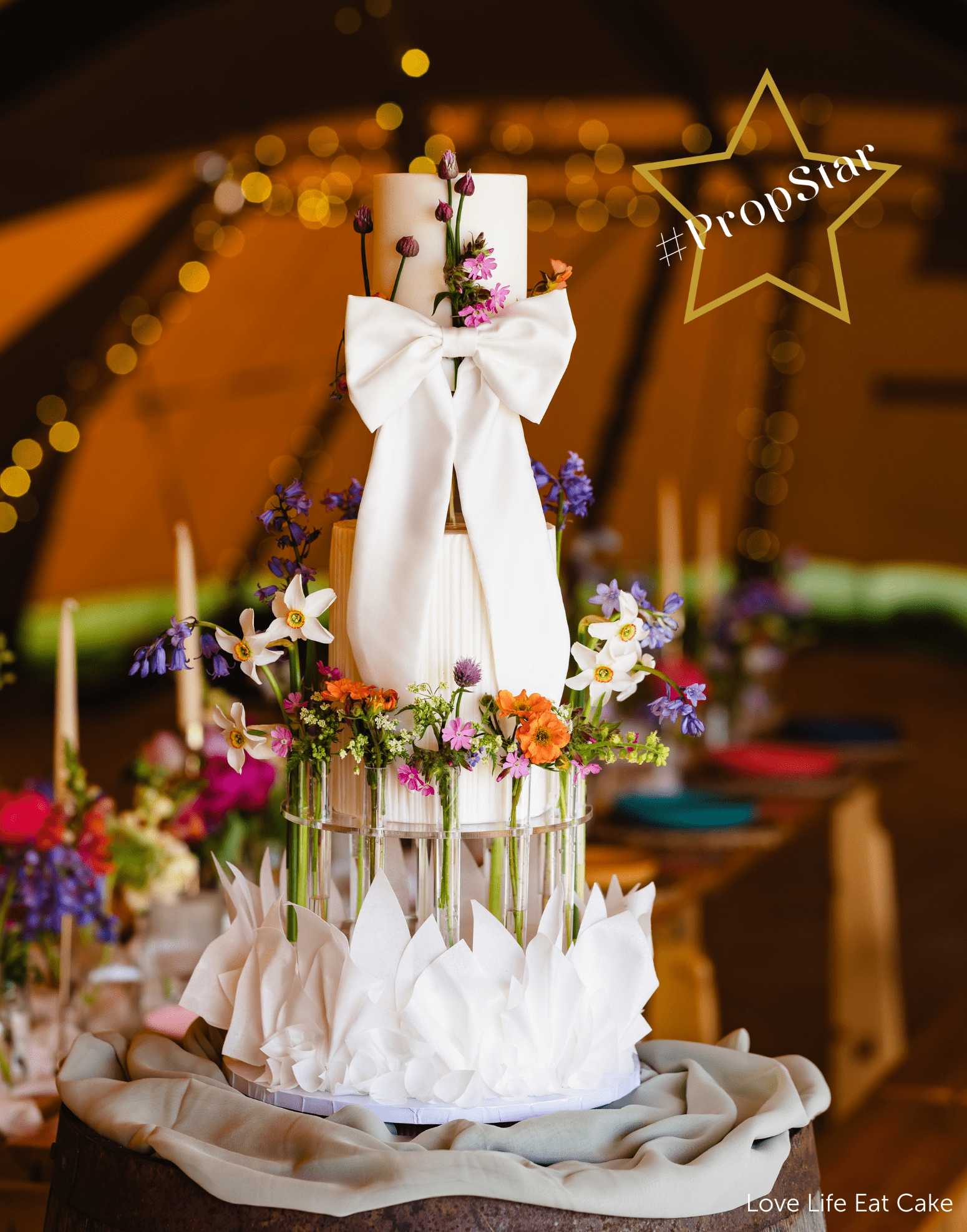 The Floral Tiara - Cake Separator & Stand - Prop Options