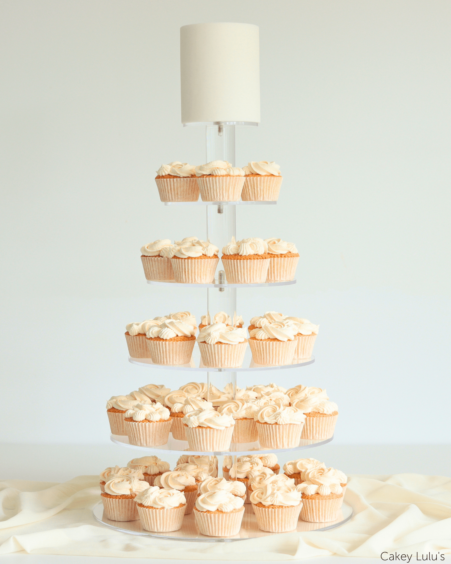 Ultra Adjustable 6 Tier Acrylic Cupcake Display Stand - Prop Options
