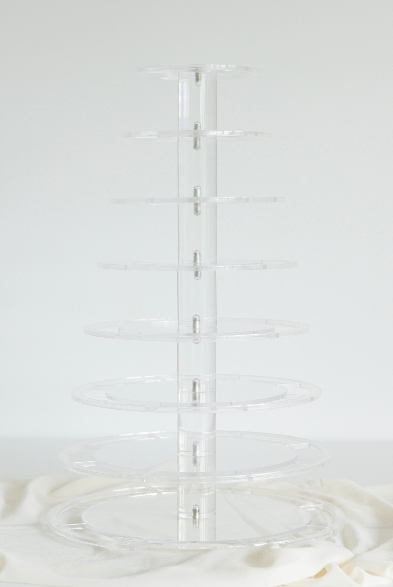 Ultra Adjustable 8 Tier Acrylic Macaron Tower - Prop Options