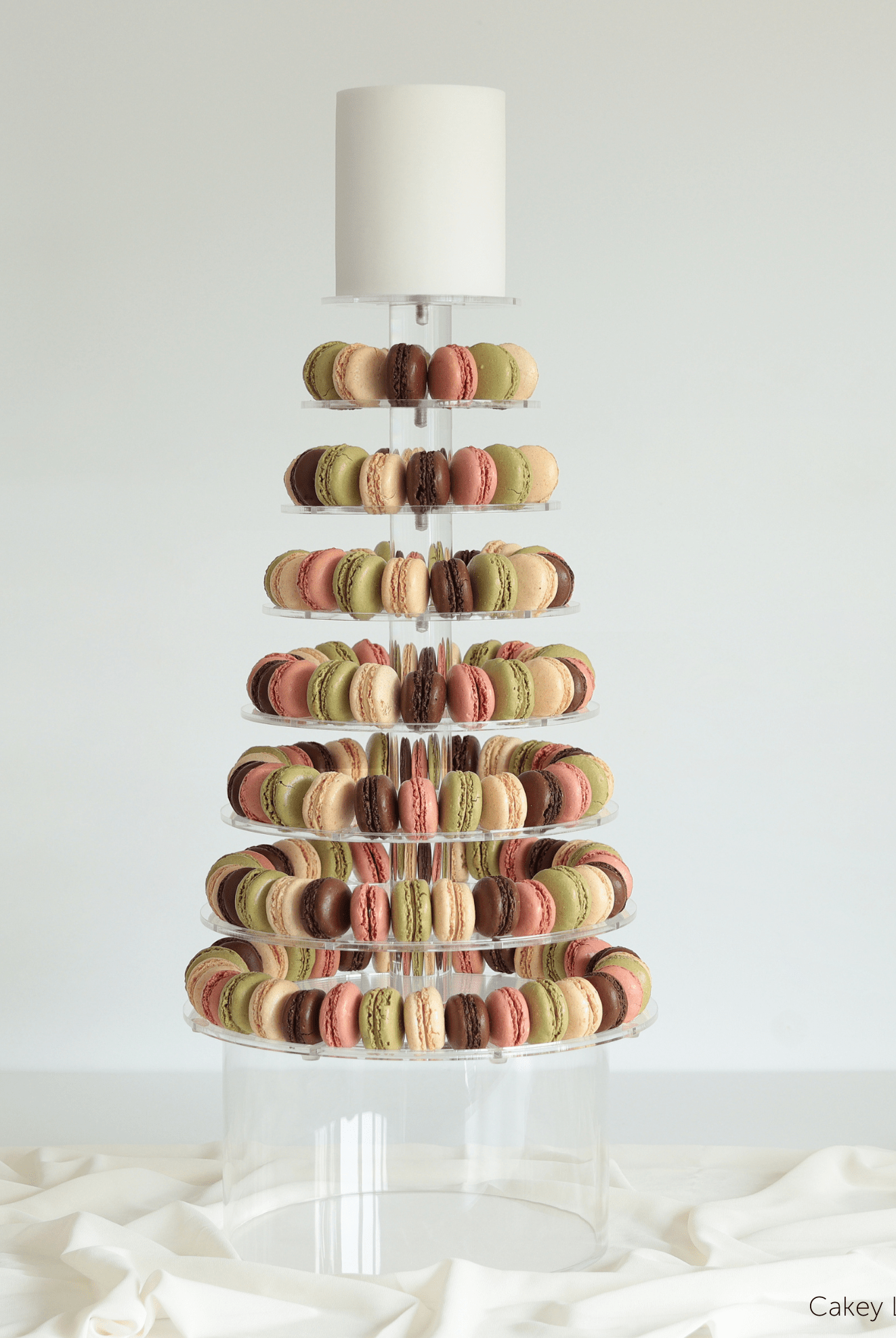 Ultra Adjustable 8 Tier Acrylic Macaron Tower - Prop Options