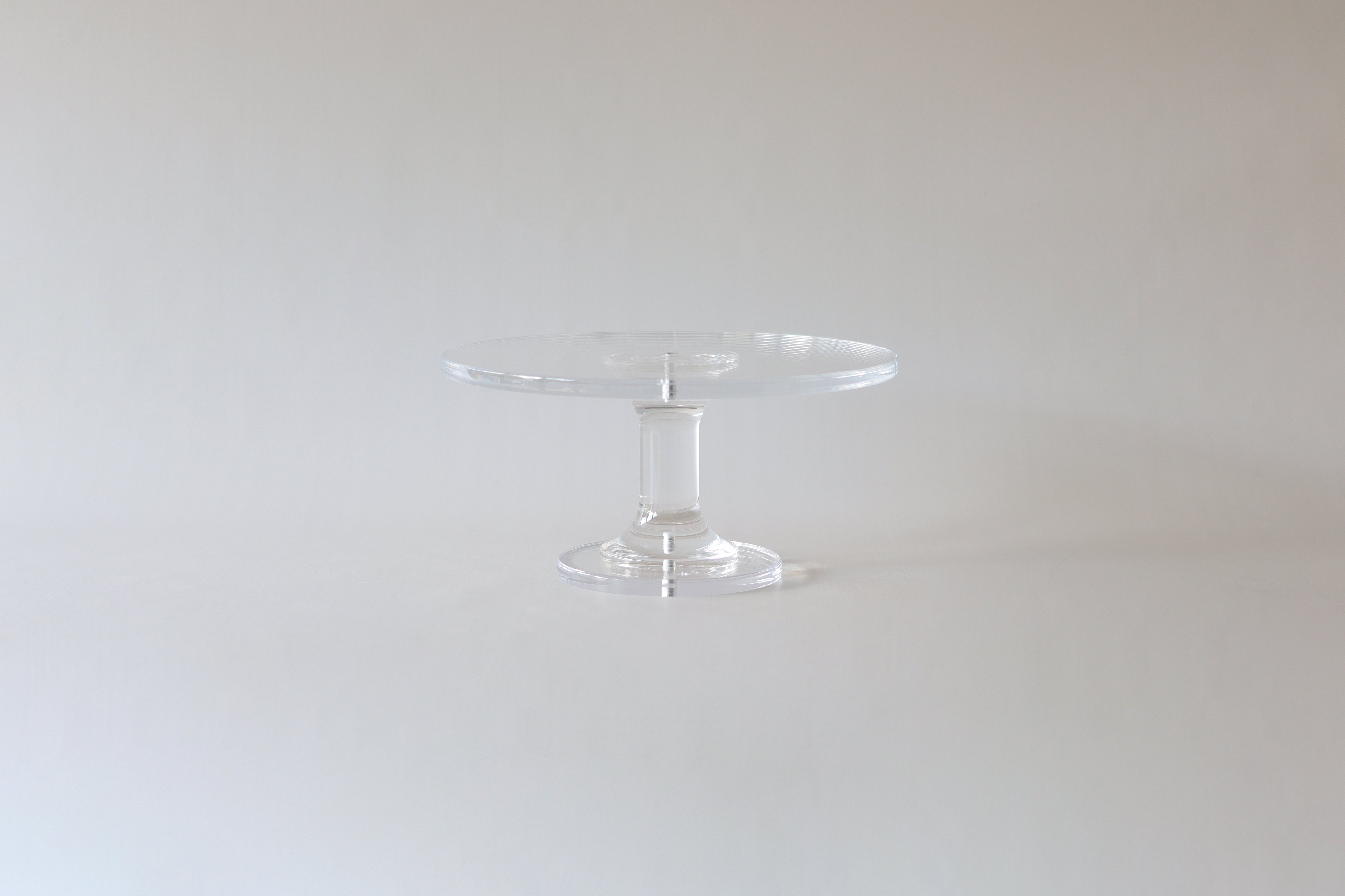 Ultra - polished Acrylic Pedestal Cake Stand - Prop Options