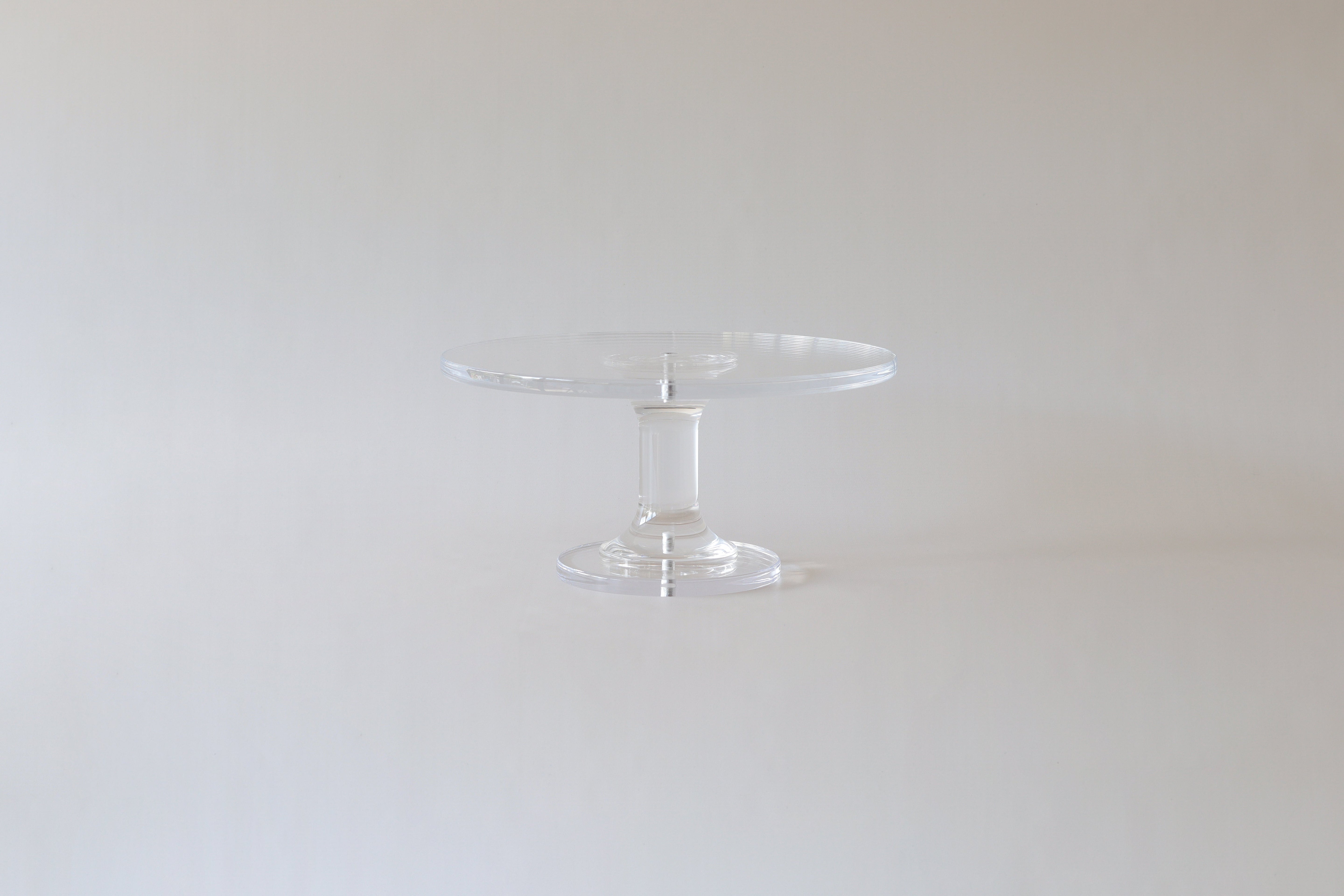 Ultra - polished Acrylic Pedestal Cake Stand - Prop Options