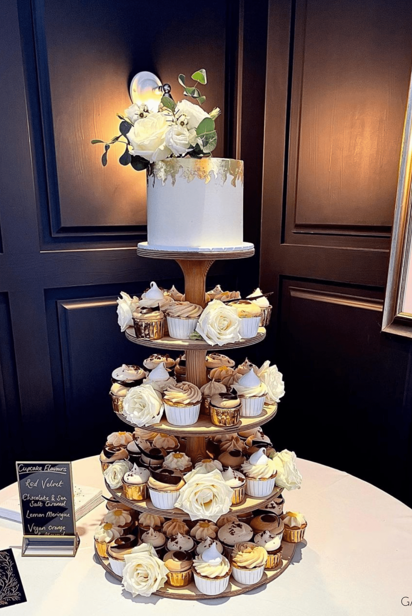 Deluxe Adjustable Scandinavian Birch Cupcake Stand - Prop Options