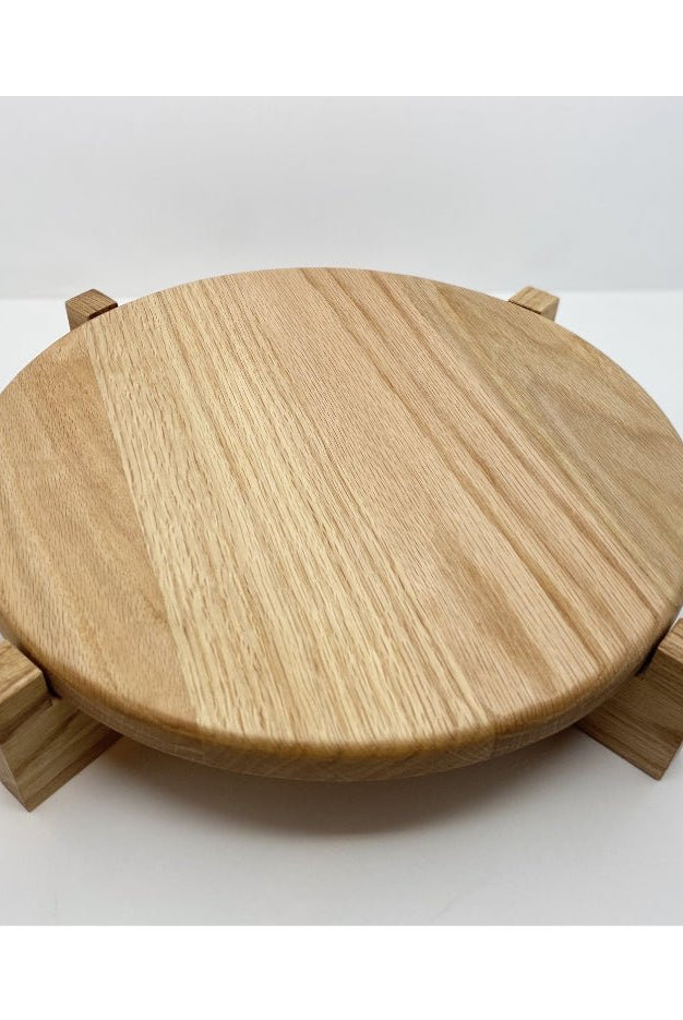 Hand crafted solid oak cake stand - Prop Options