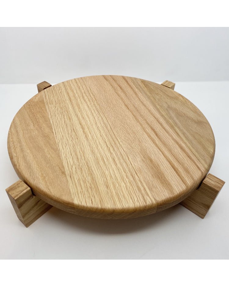 Hand crafted solid oak cake stand - Prop Options