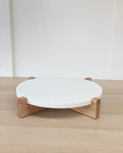 Hand crafted solid oak cake stand - Prop Options