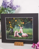 Handcrafted Oak triangle photo stand - 5mm Groove - Prop Options