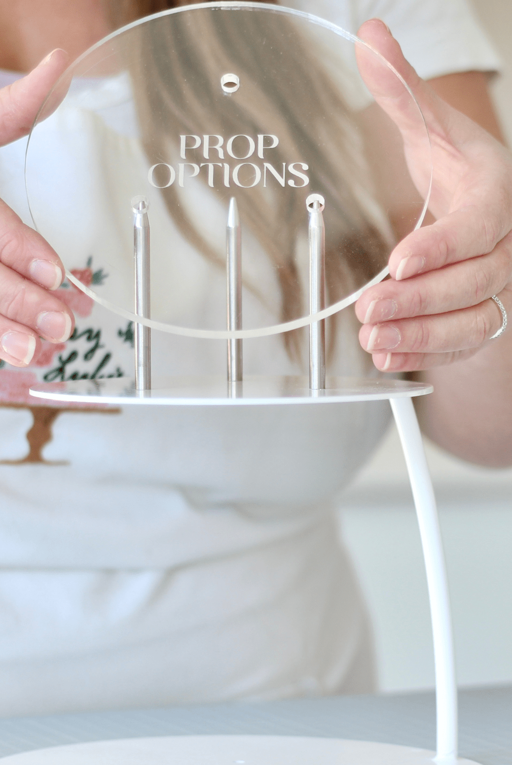 Round Premium Reusable Acrylic Cake Board - PropSecure® - Prop Options