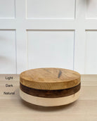 Signature Gold hairpin leg solid wood cake stand - 12" - 16" - Prop Options