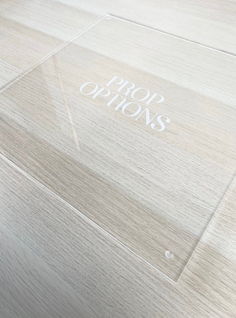 14” Square acrylic work board - Prop Options