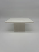 Outlet 10" Square Reeded Stand - White - Misprint - Prop Options