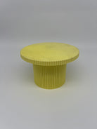 Outlet 8" Reeded Stand - Yellow - Misprint - Prop Options