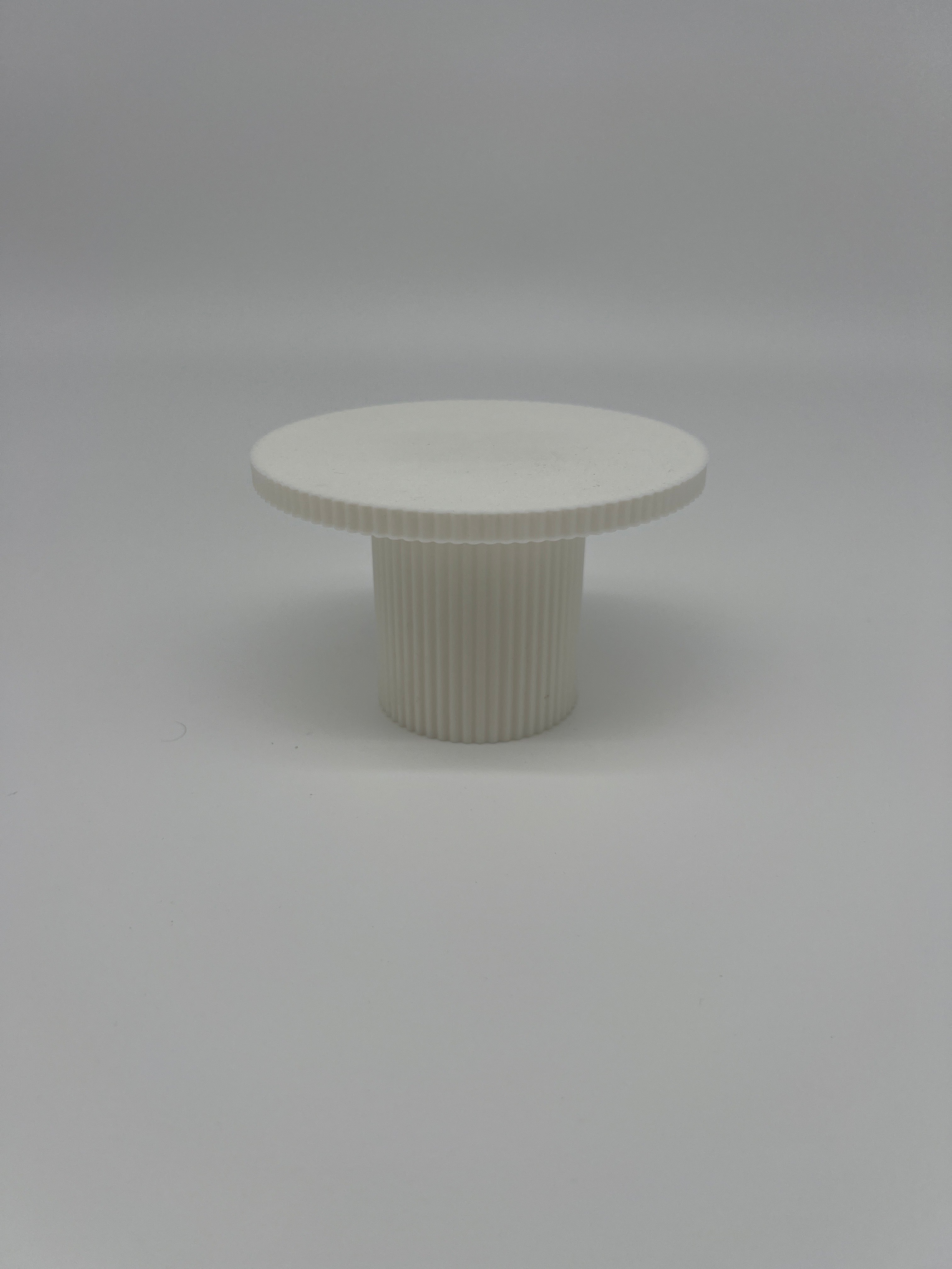 Outlet Reeded Cupcake Stand - White - Misprint - Prop Options