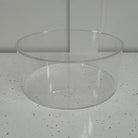 Outlet Round 8" x 6" Acrylic Fillable Clear Tier - Imperfect - Prop Options