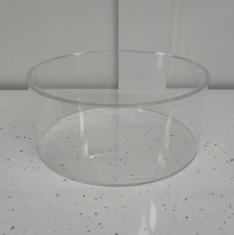 Outlet Round 8" x 6" Acrylic Fillable Clear Tier - Imperfect - Prop Options