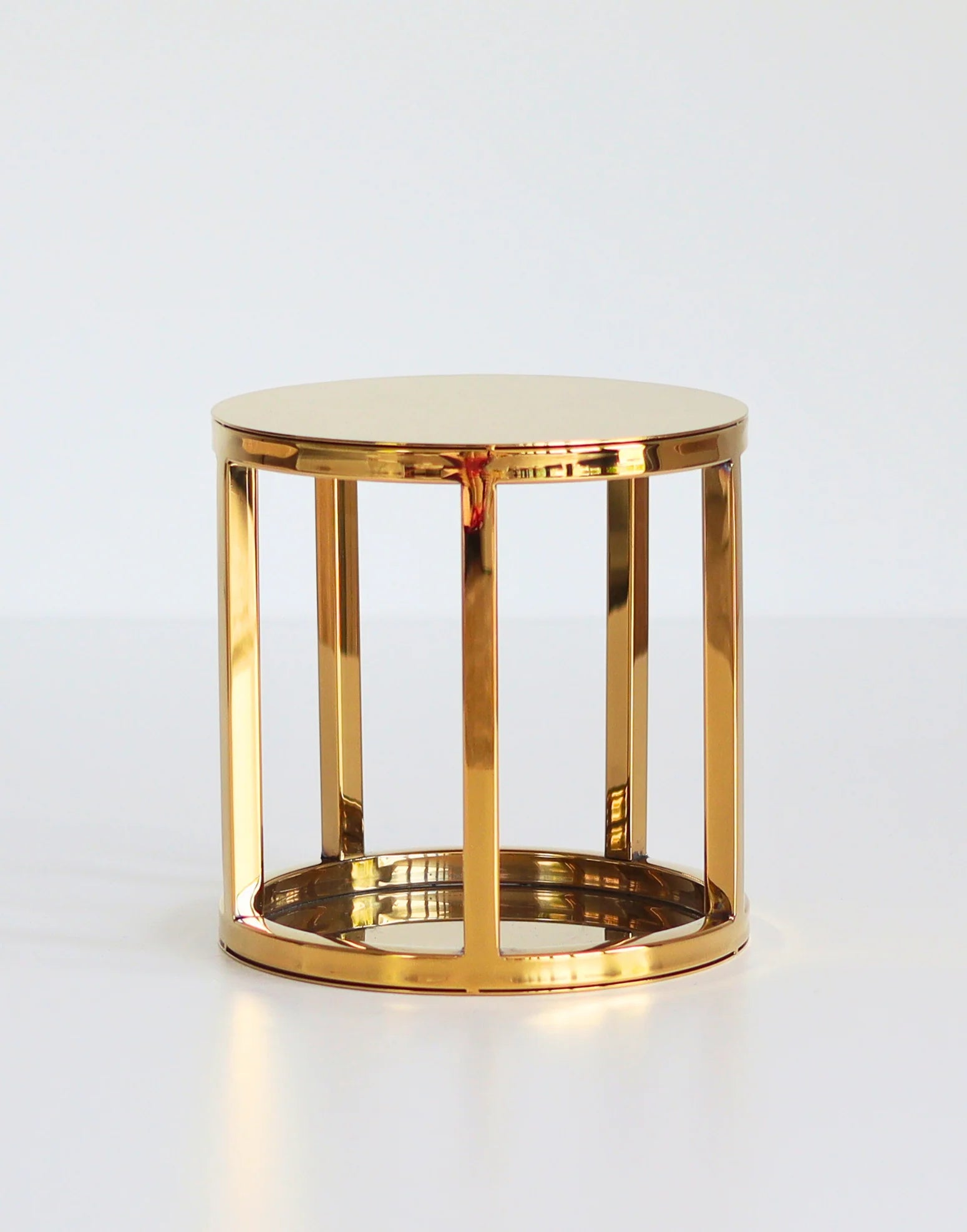 Outlet 6" Round Metallic Gold Cake Spacer - Imperfect - Prop Options
